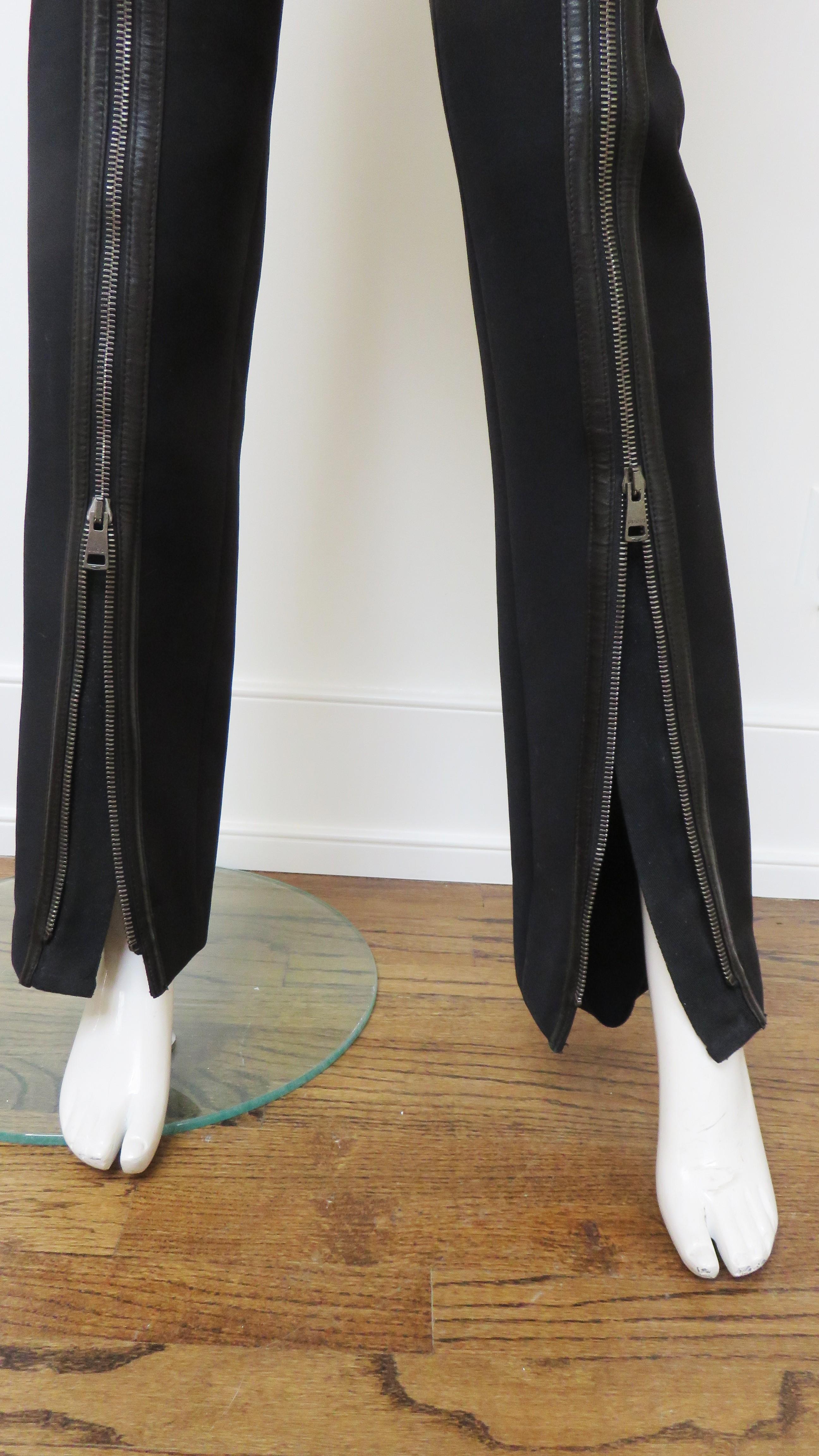 Tom Ford pour Gucci - Pantalon avec pieds à fermeture éclair A/H 2001 en vente 1