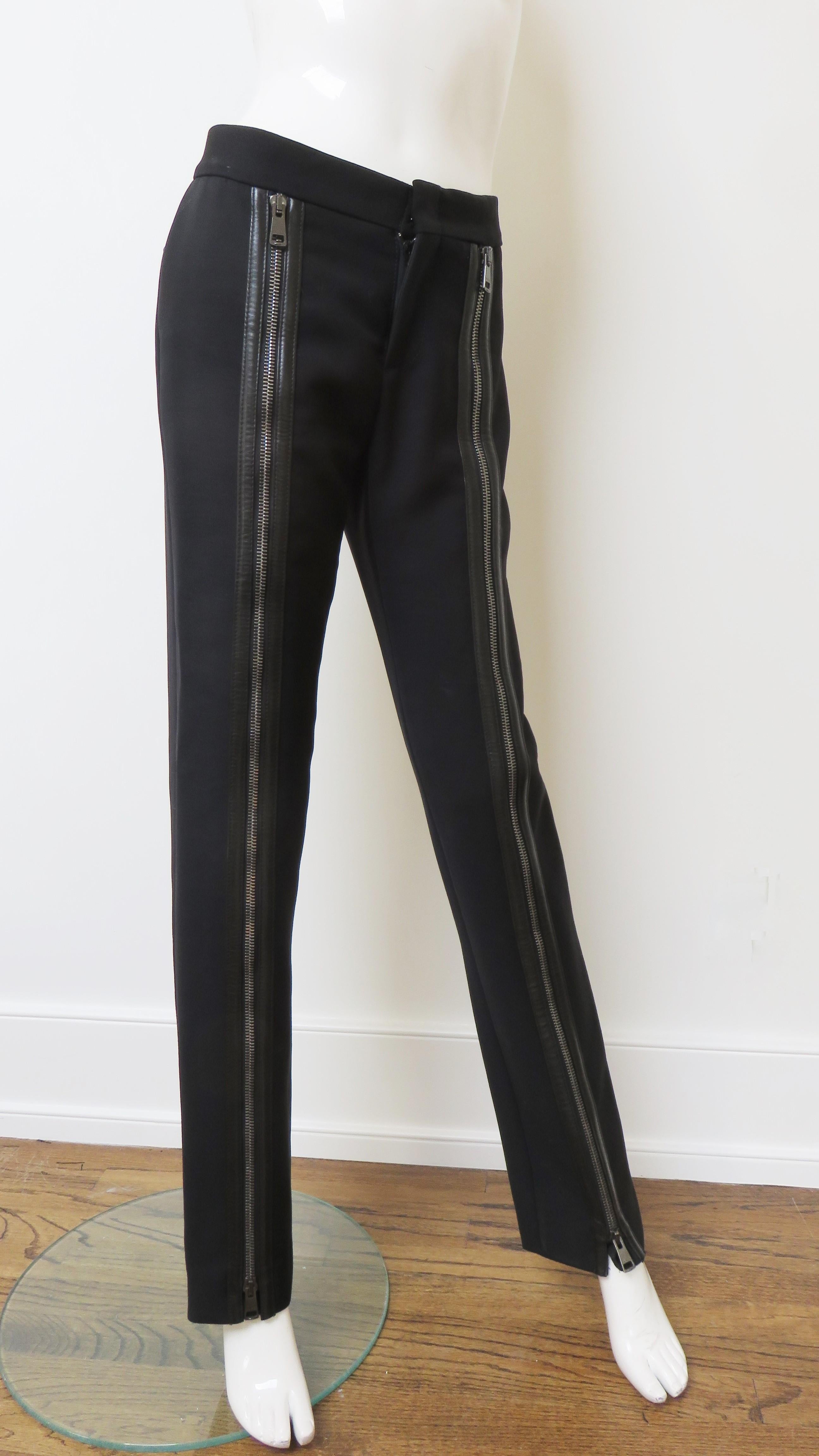 Tom Ford for Gucci Pants with Zipper Legs A/W 2001 For Sale 3