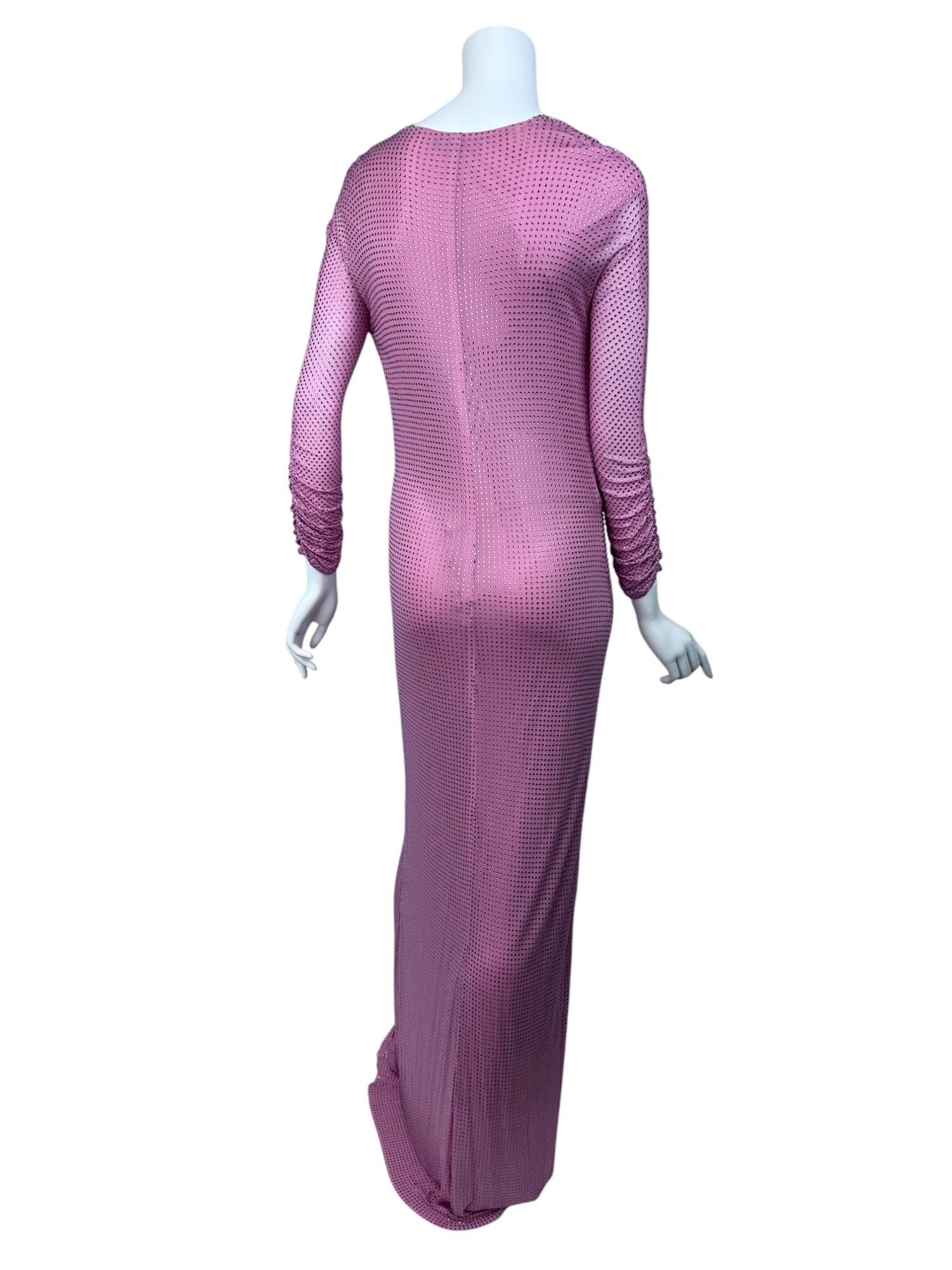 Tom Ford for Gucci Bata de cristal rosa Sz: 42 Gris en venta