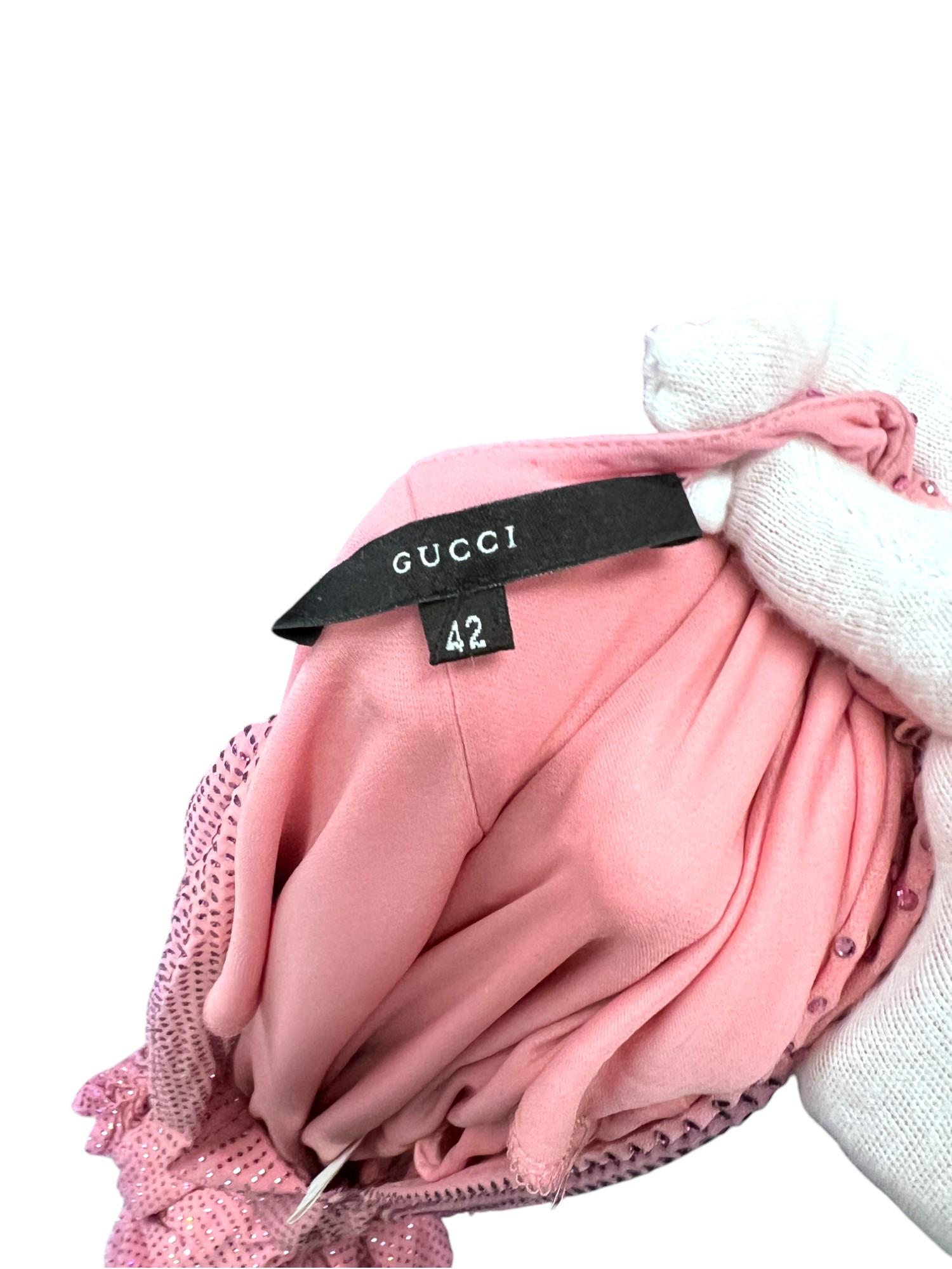 Tom Ford for Gucci Bata de cristal rosa Sz: 42 en venta 4