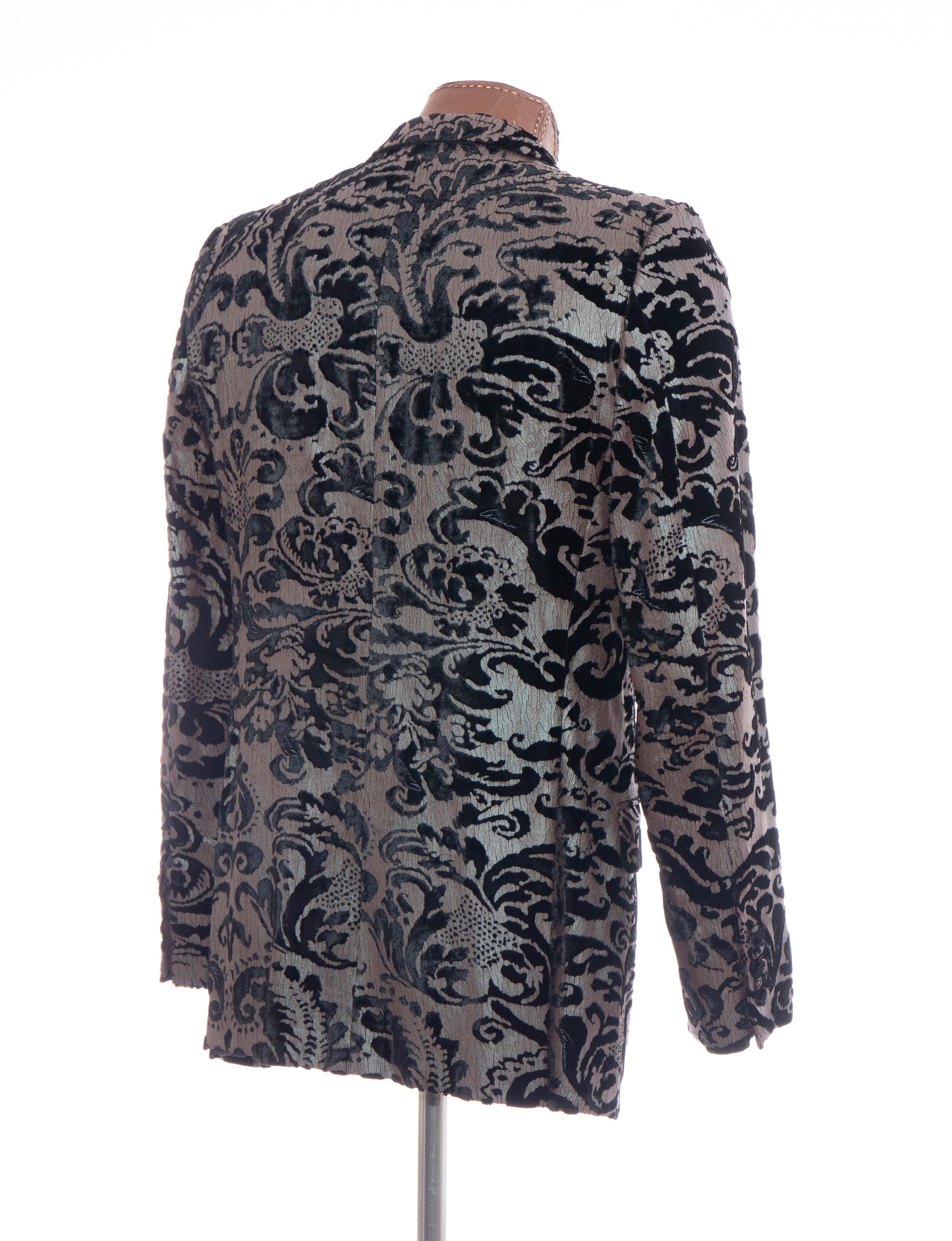 mens damask blazer