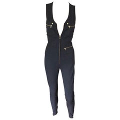 Tom Ford for Gucci S/S 1993 Runway Vintage Zipper Jumpsuit