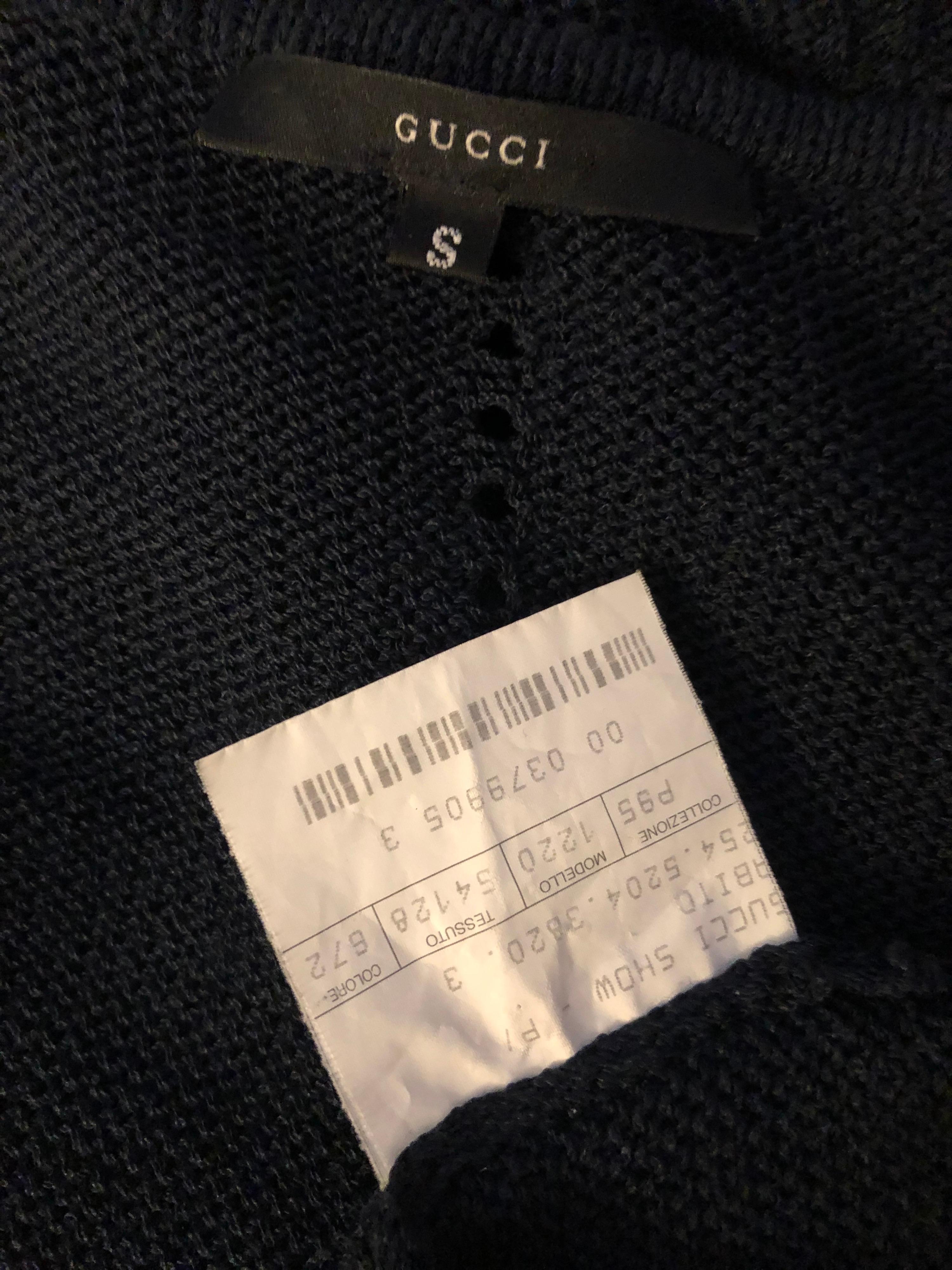 Tom Ford für Gucci S/S 1995 Vintage schulterfreies Häkelstrickkleid mit Schnürung im Angebot 1