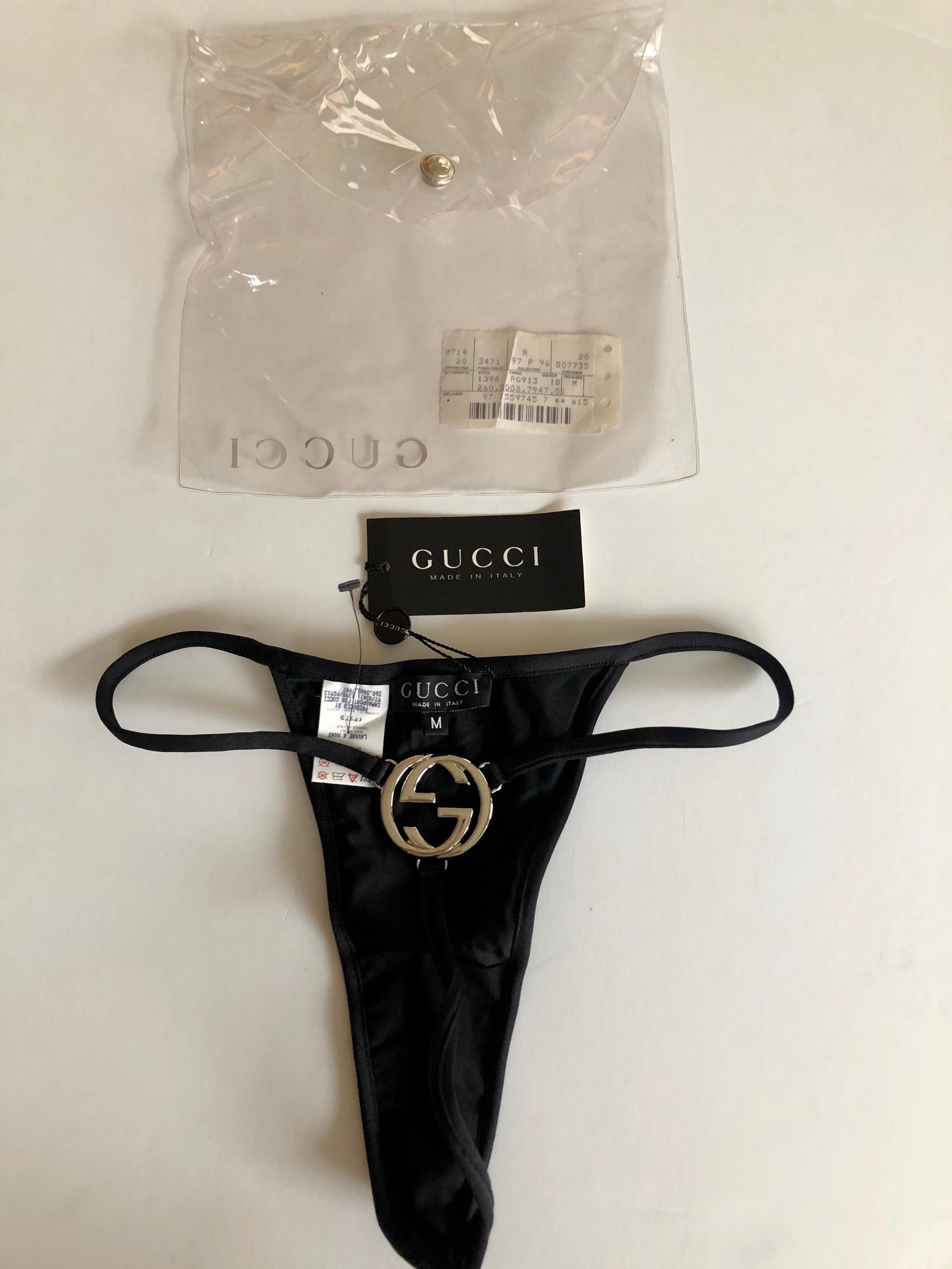 Rotere rustfri Kompleks Tom Ford for Gucci S/S 1997 Runway Vintage Logo G String Thong Panty  Underwear at 1stDibs | gucci thong underwear, gucci g string, prada thong  underwear