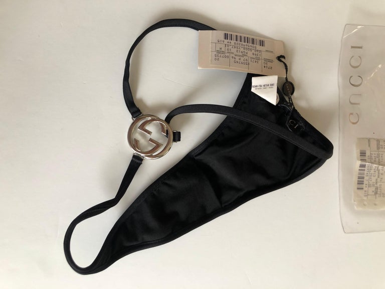 Tom Ford for Gucci S/S 1997 Runway Vintage Logo G String Thong Panty