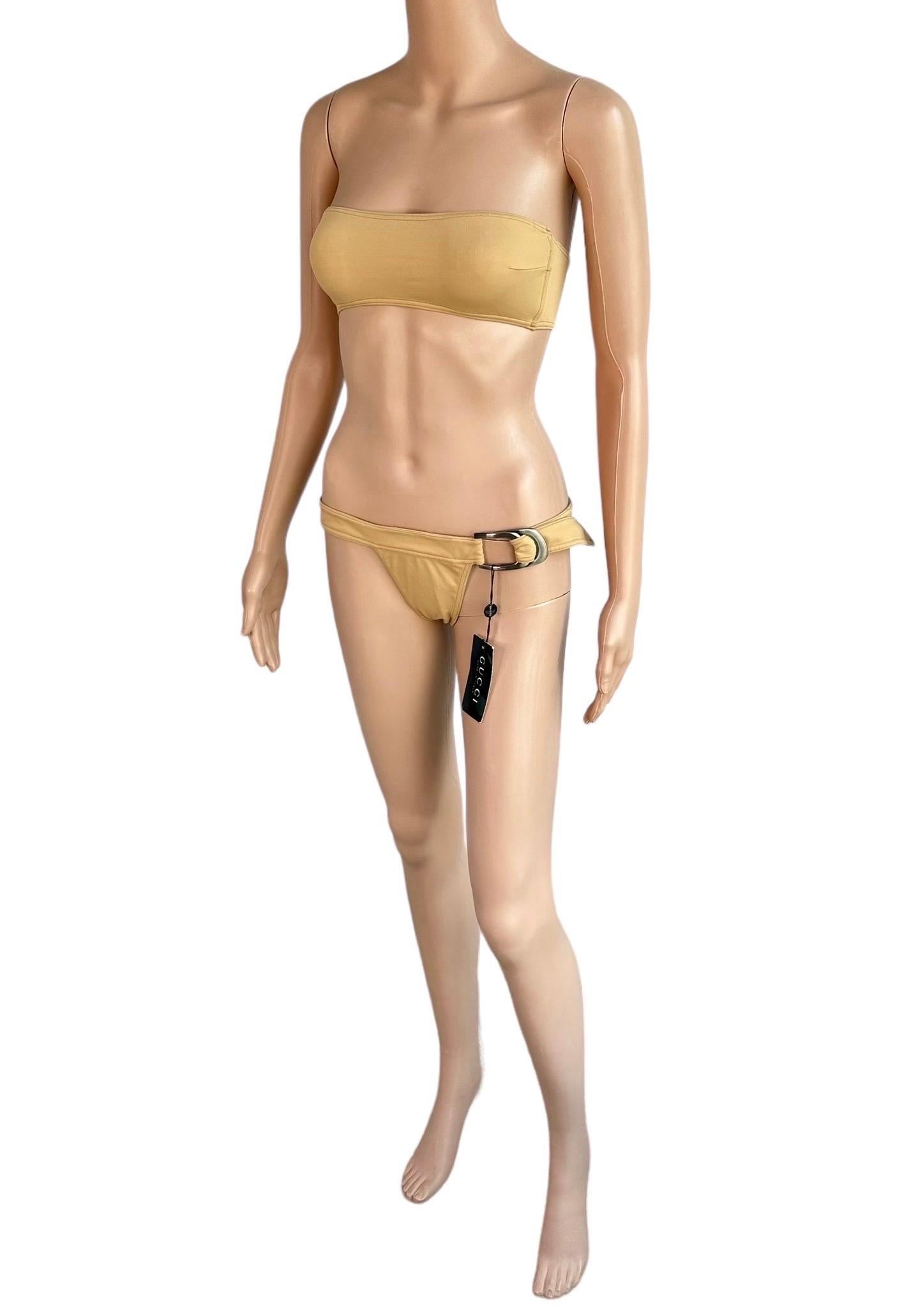 Tom Ford for Gucci S/S 1997 Unworn Bra & Bikini Two-Piece Set Swimwear Swimsuit 6