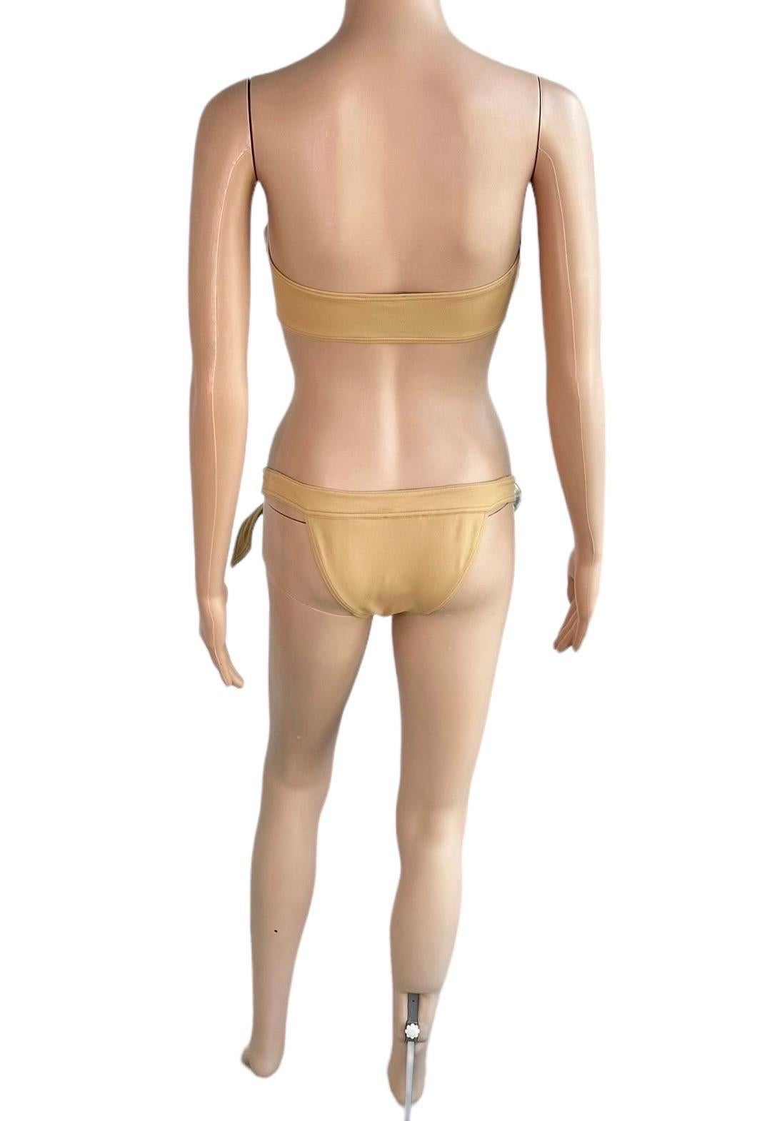 Tom Ford for Gucci S/S 1997 Unworn Bra & Bikini Two-Piece Set Swimwear Swimsuit 10