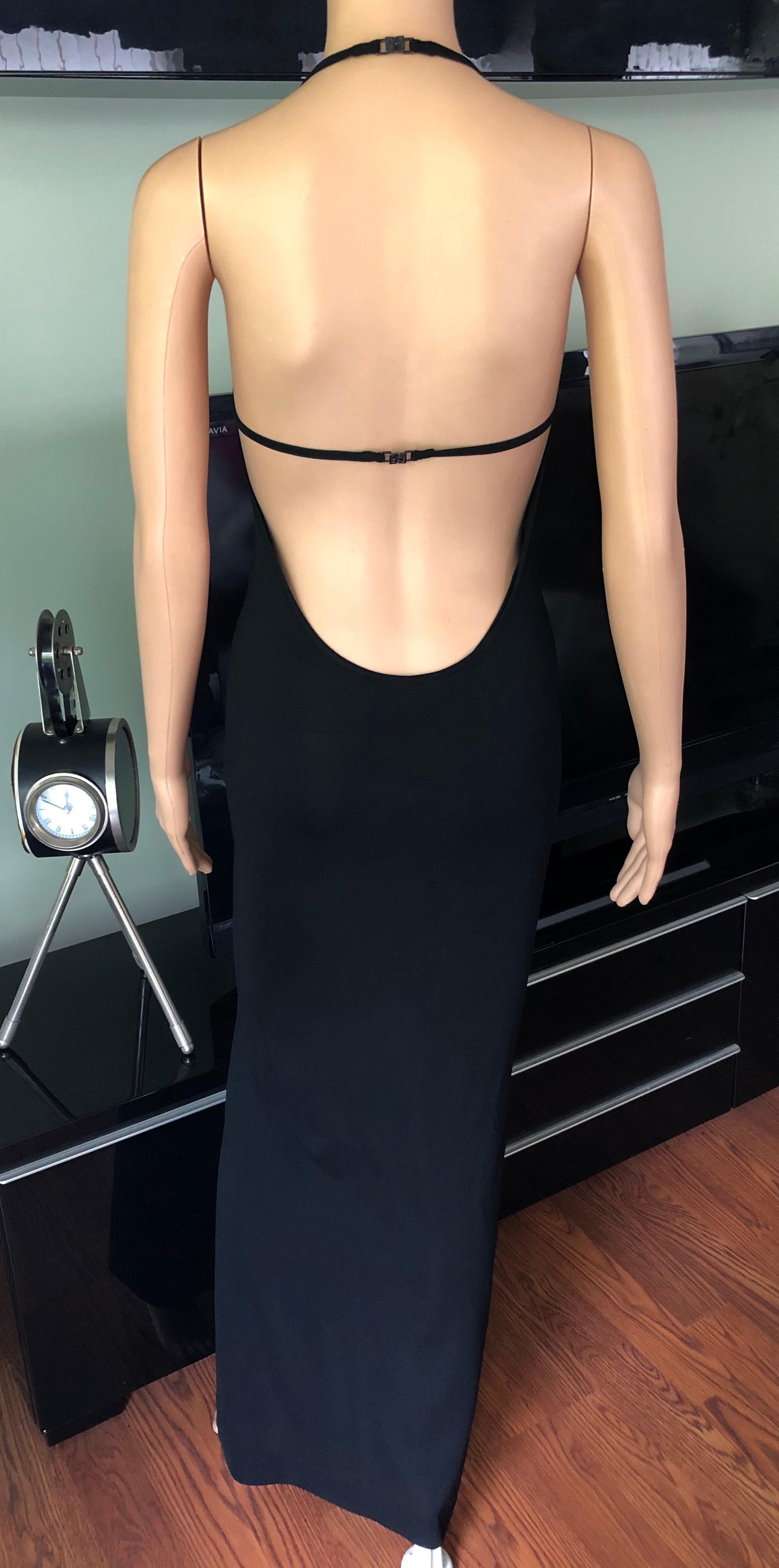 gucci backless dress