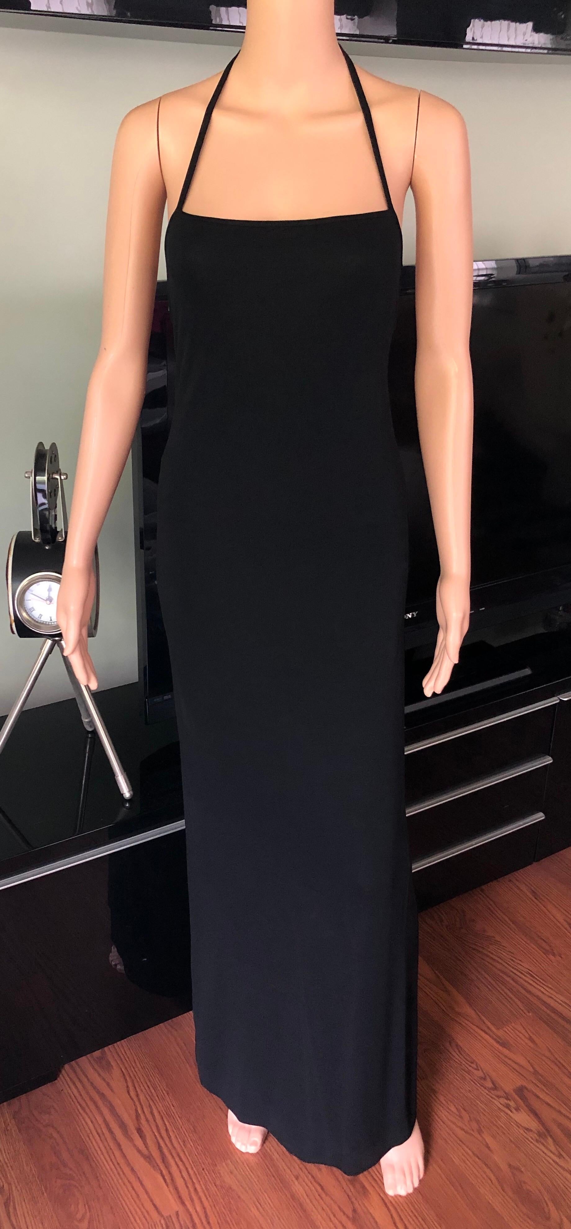 Tom Ford für Gucci S/S 1998 Schwarzes rückenfreies Bodycon-Abendkleid für Damen oder Herren