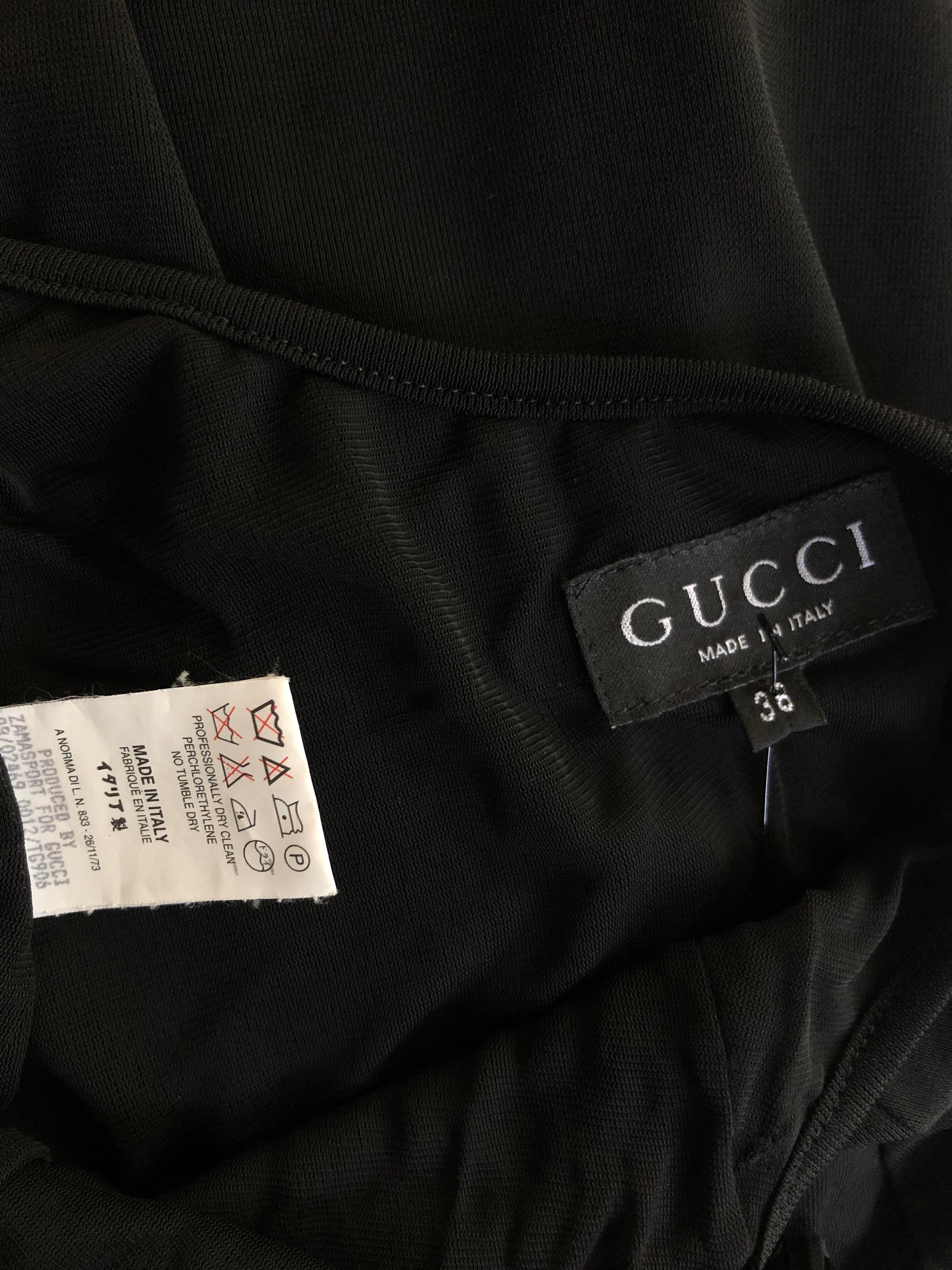Tom Ford für Gucci S/S 1998 Schwarzes rückenfreies Bodycon-Abendkleid 4