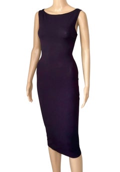 Tom Ford for Gucci S/S 1998 Bodycon Midikleid mit Rückenausschnitt und Strickschnalle