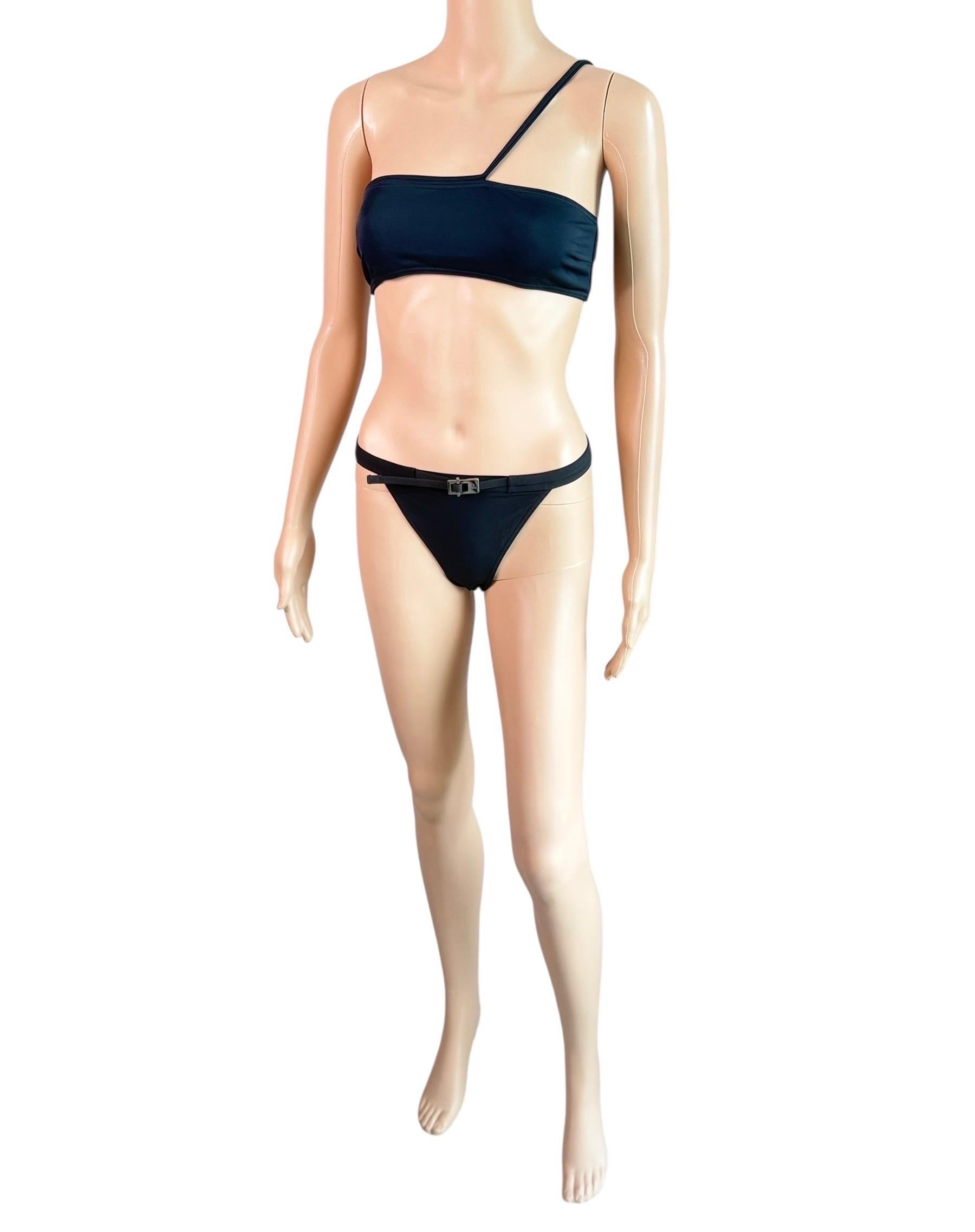 Tom Ford for Gucci S/S 1998 Zweiteiliges Set aus Bikini und BH mit Schnalle Bademode Badeanzug im Angebot 7