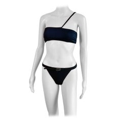 Tom Ford for Gucci S/S 1998 Zweiteiliges Set aus Bikini und BH mit Schnalle Bademode Badeanzug