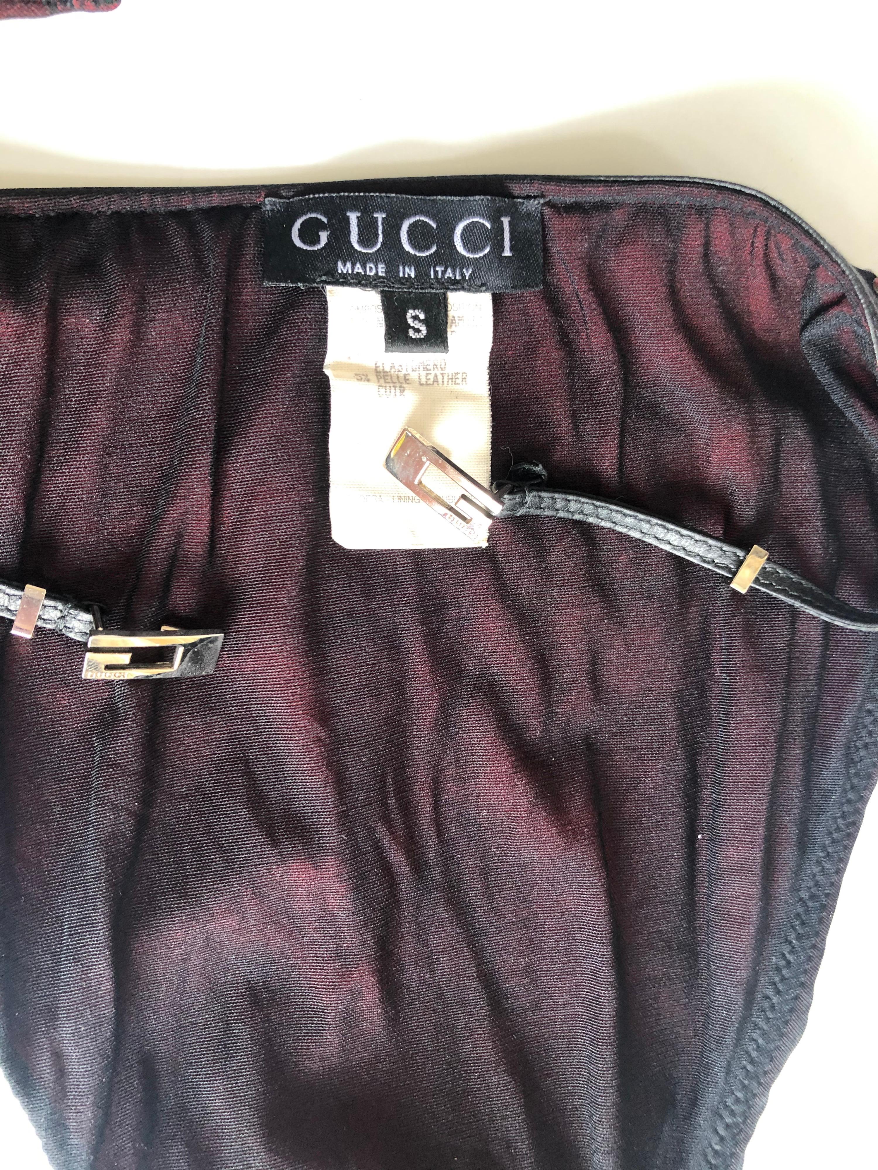 Tom Ford for Gucci S/S 1998 Crystal GG Logo Monogram Two-Piece Bikini Swimwear 5