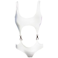 Tom Ford for Gucci P/E 1998 Costume da bagno intero con fibbie e ritagli, costume da bagno