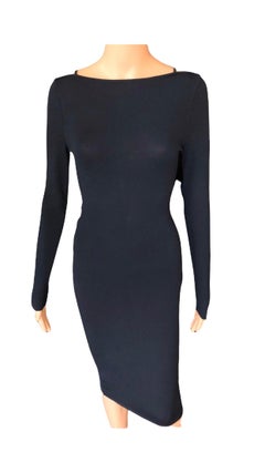 Tom Ford for Gucci P/E 1998 - Vestito midi vintage in maglia Bodycon