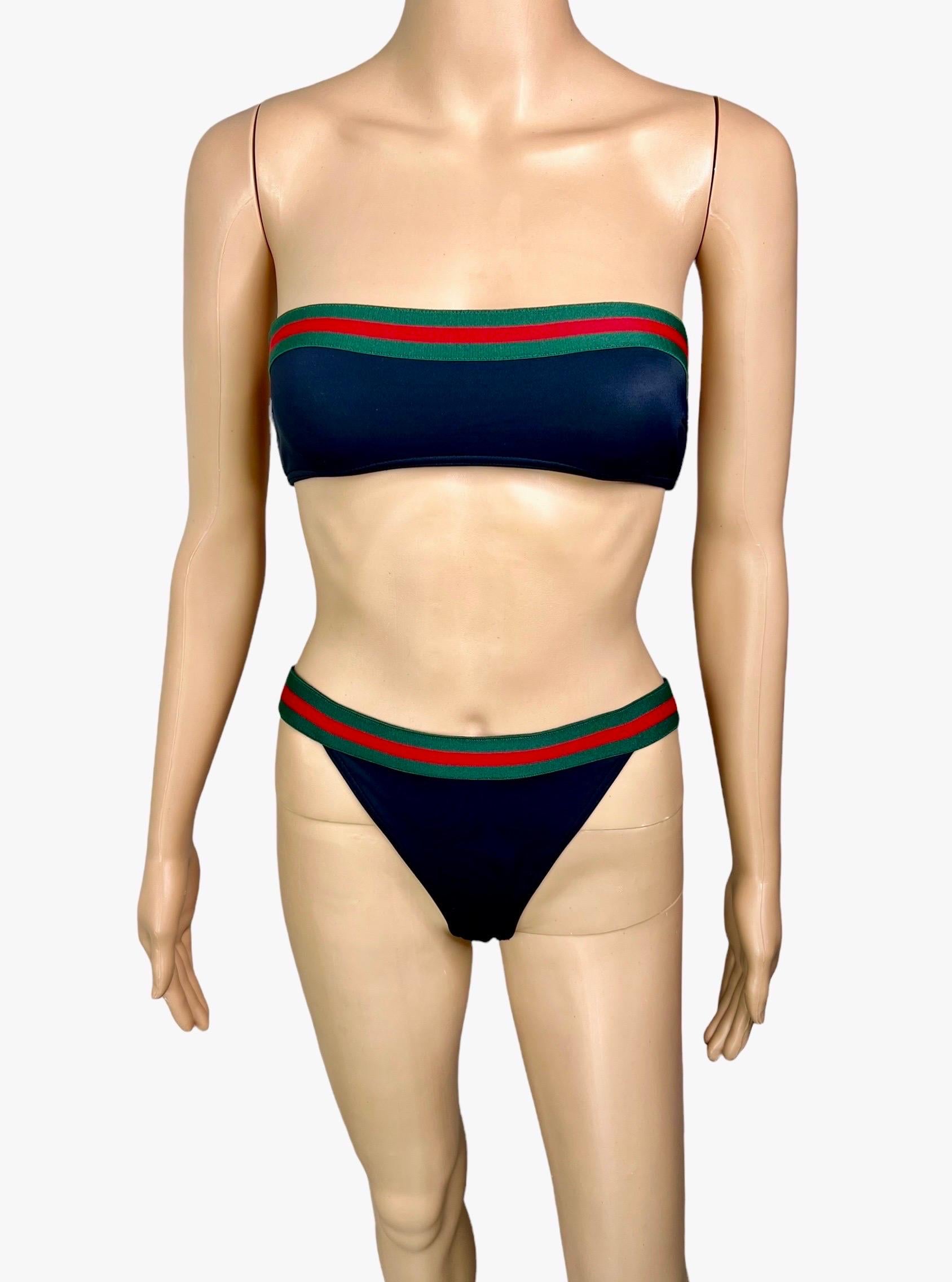 Tom Ford für Gucci S/S 1999 Trägerloser zweiteiliger Badeanzug mit BH und Bikini im Zustand „Gut“ im Angebot in Naples, FL