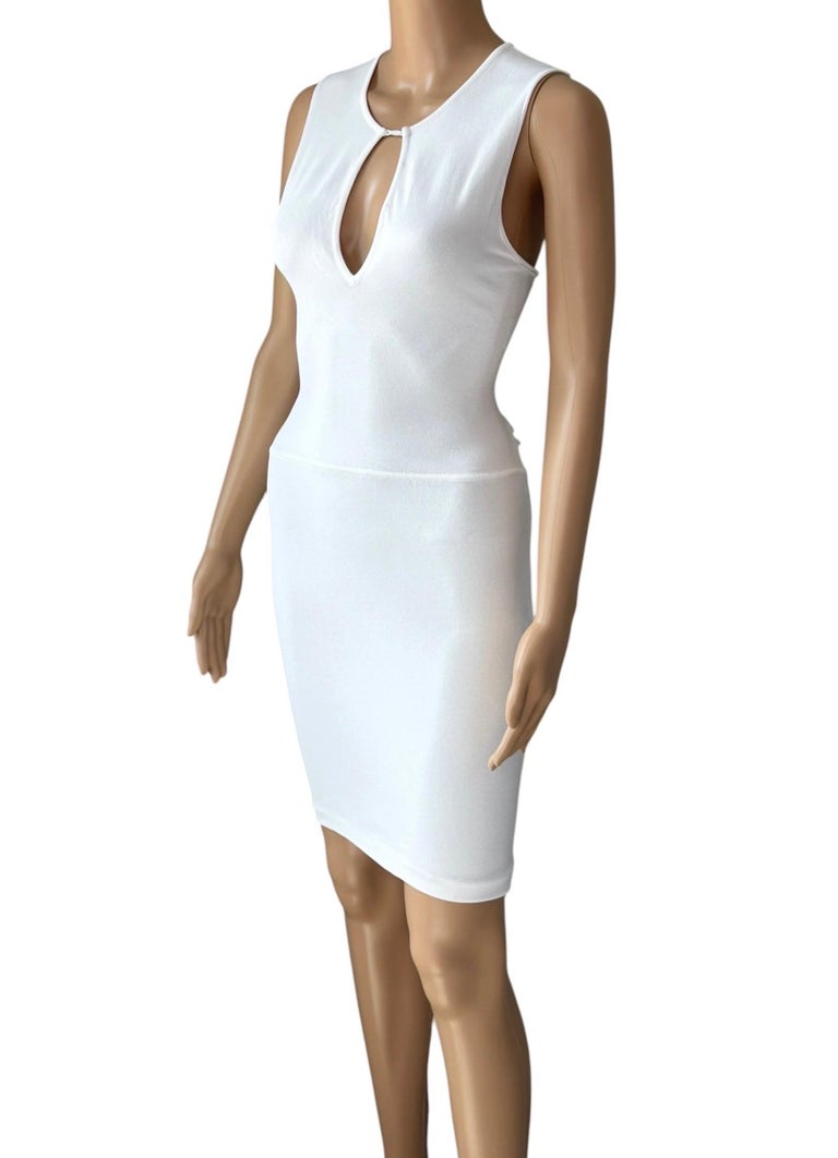 gucci white mini dress Cotton Macram Mini Dress