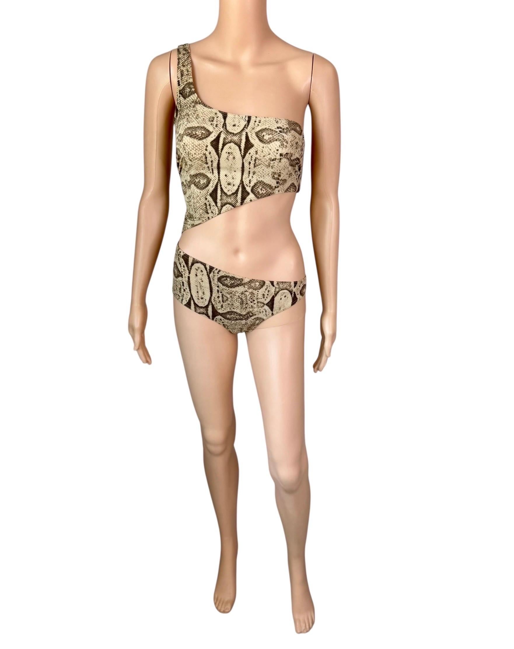 Tom Ford for Gucci S/S 2000 Runway Cutout One Piece Bodysuit Swimsuit Swimwear For Sale 5