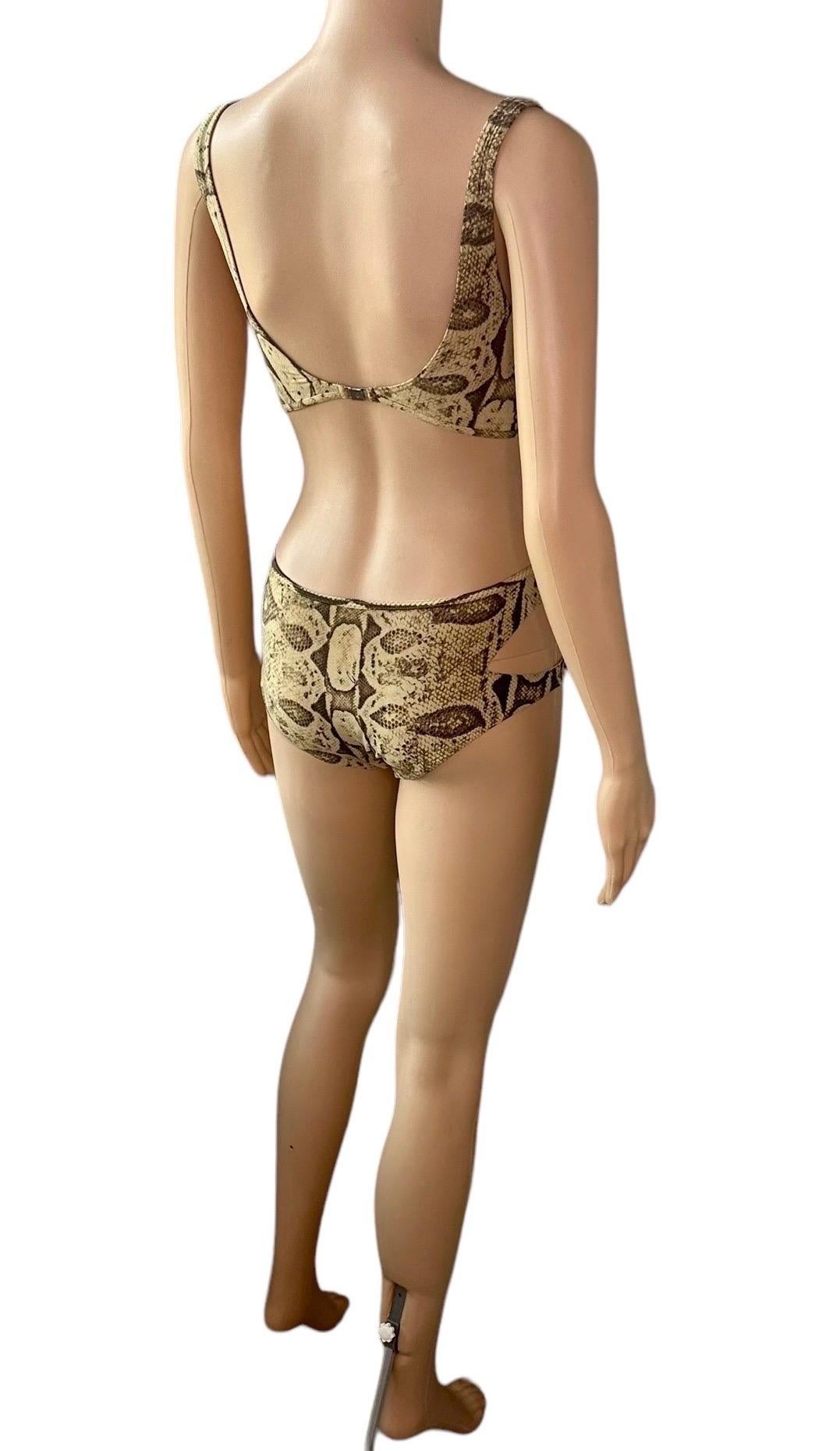 Tom Ford für Gucci F/S 2000 Laufsteg Cutout Einteiliger Bodysuit Badeanzug Bademode im Angebot 6