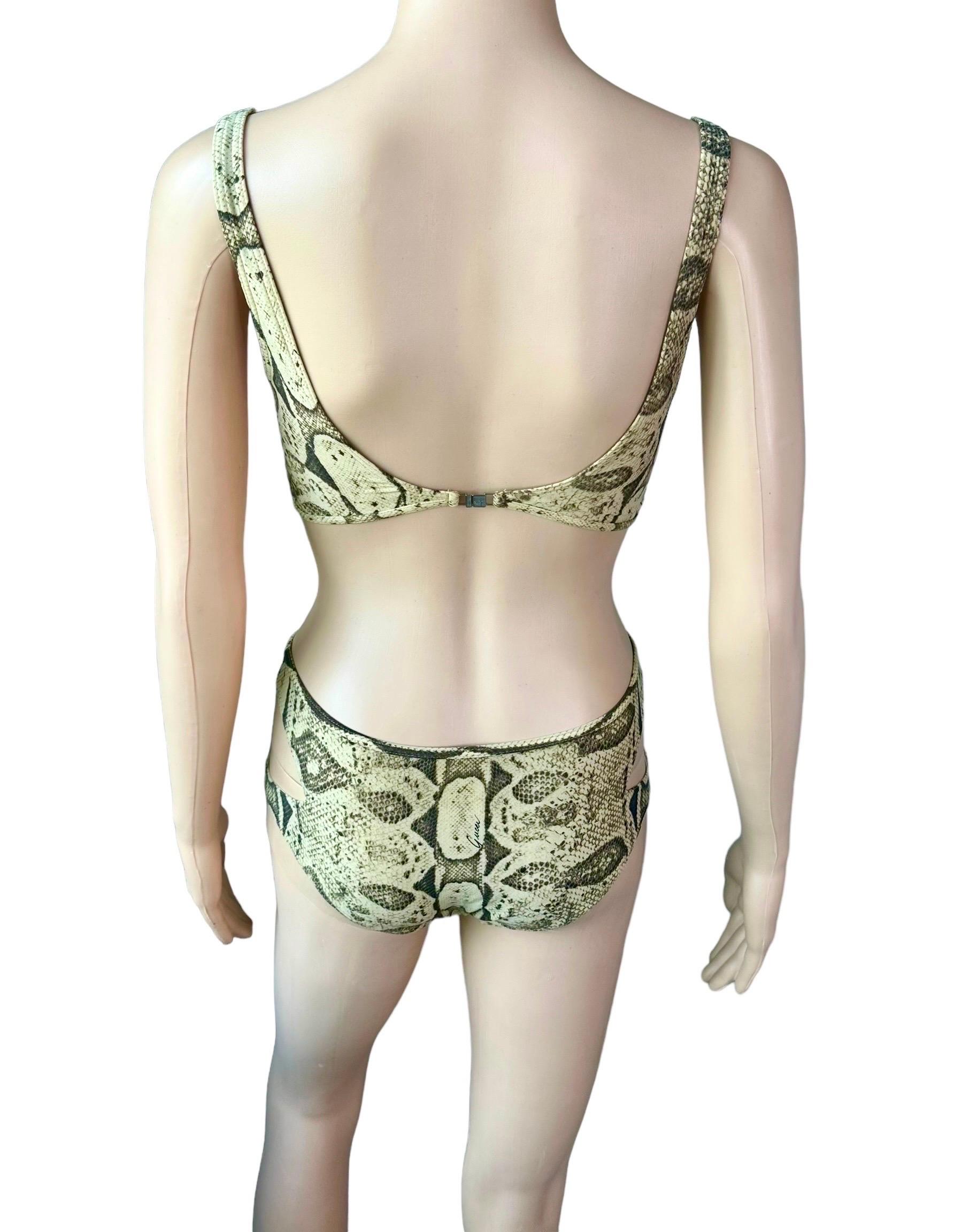Tom Ford für Gucci F/S 2000 Laufsteg Cutout Einteiliger Bodysuit Badeanzug Bademode im Angebot 8