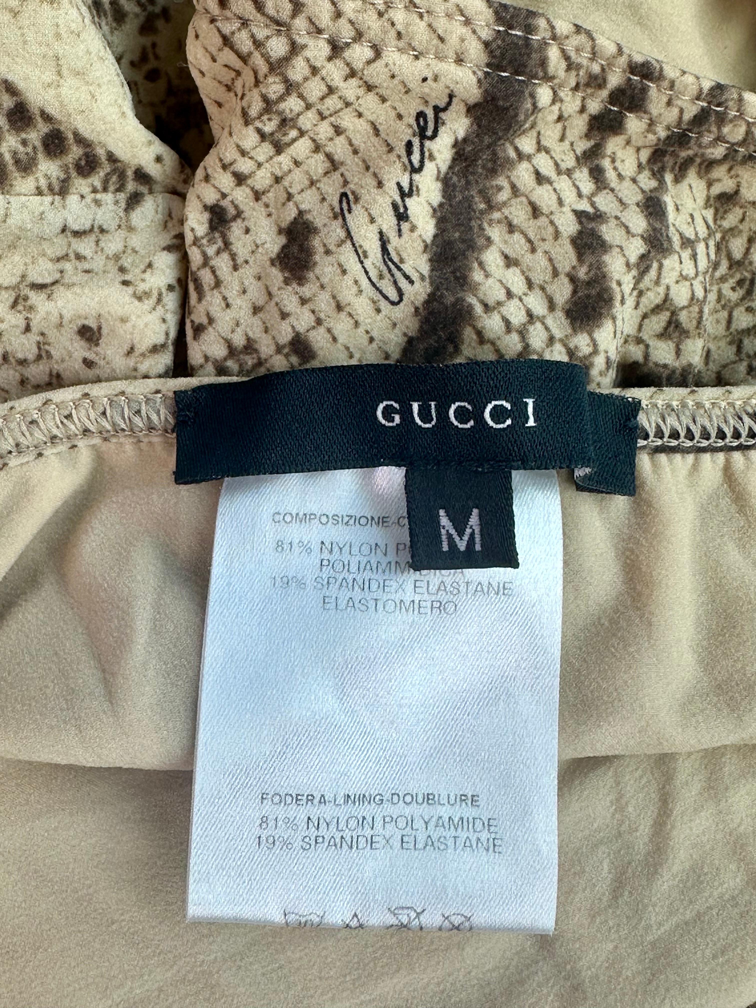 Tom Ford für Gucci F/S 2000 Laufsteg Cutout Einteiliger Bodysuit Badeanzug Bademode im Angebot 10