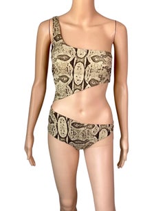Tom Ford for Gucci S/S 2000 Runway Cutout One Piece Bodysuit Swimsuit Swimwear
