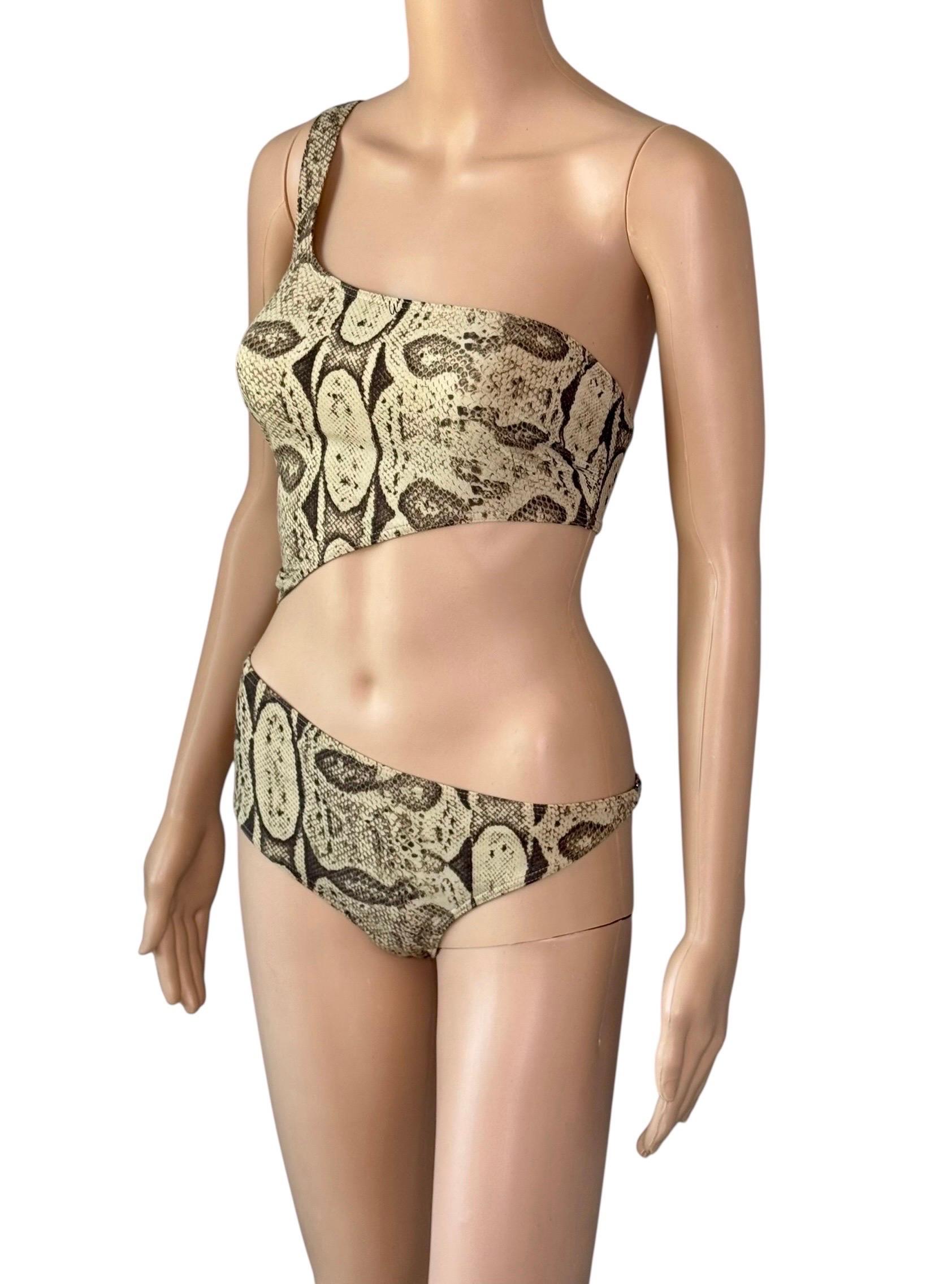 Tom Ford for Gucci S/S 2000 Runway Cutout One Piece Bodysuit Swimsuit Swimwear For Sale 3