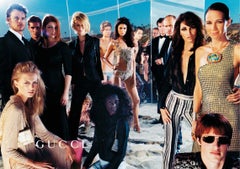 Tom Ford for Gucci S/S 2000 Runway Fully Crystal Embellished Open Back Dress 42