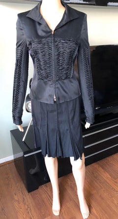 Tom Ford for Gucci S/S 2003 Silk Skirt Suit Two Piece Set