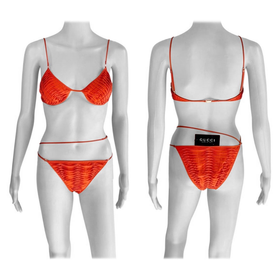 Tom Ford for Gucci S/S 2004 Unworn Bra & Bikini Two-Piece Set Swimwear Swimsuit