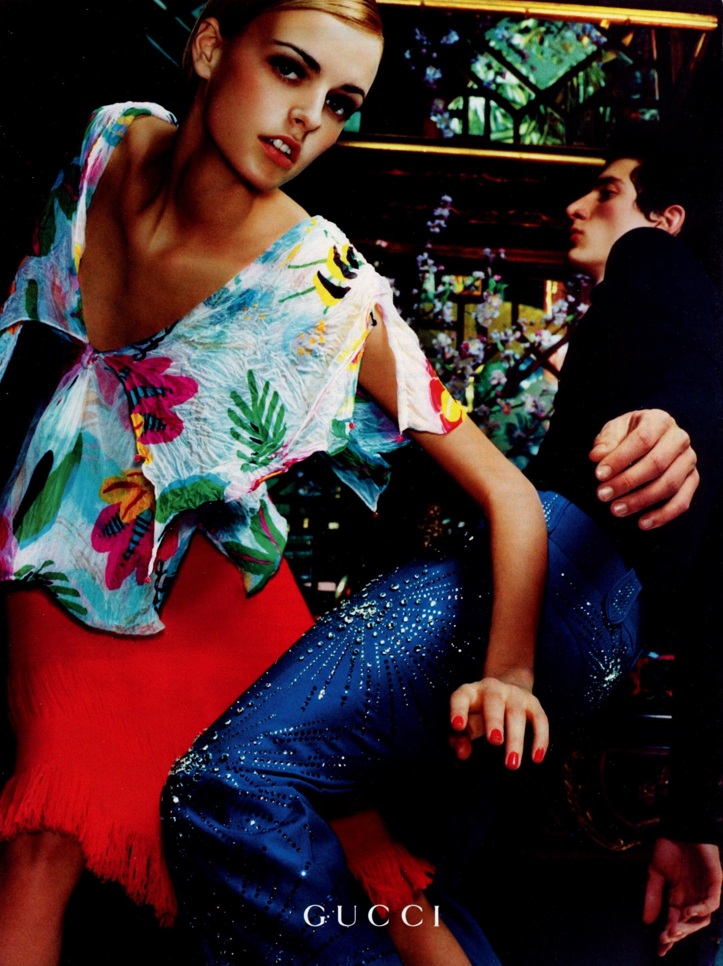 Tom Ford for Gucci S/S Silk Tropical Floral Print Blouse, 1999 at