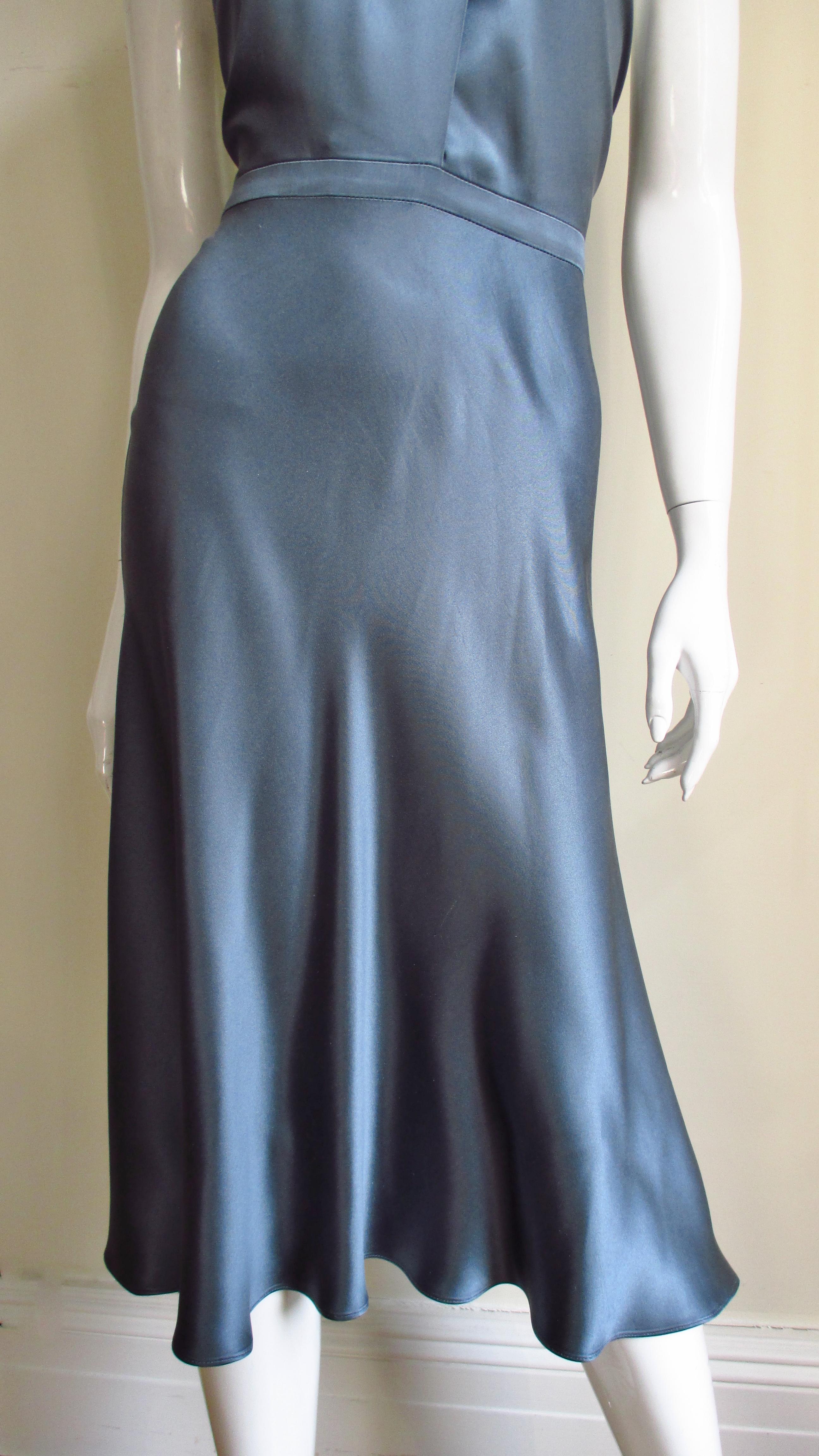 silk halter gown