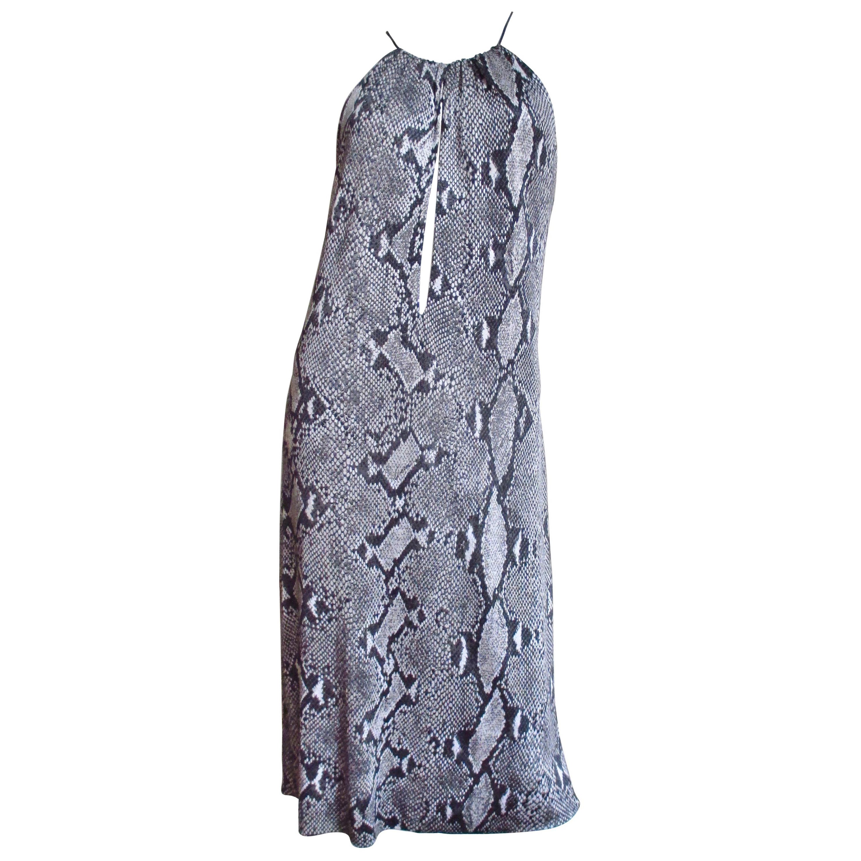 Tom Ford pour Gucci - Robe imprimée en python de soie, printemps-été 2000