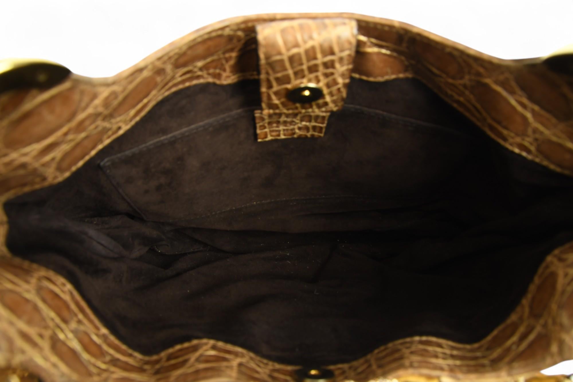 Tom Ford for Gucci Bolso con Brocado de Terciopelo y Cocodrilo  Embrague Dragón en venta 4