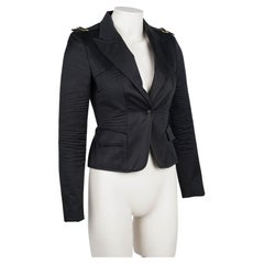 Tom Ford for Gucci Vintage Black Cotton Jacket, FW 2003, IT 38, Padded