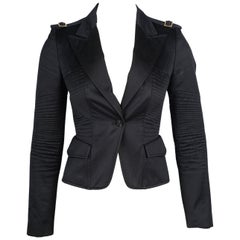 Tom Ford for Gucci Vintage Black Cotton Jacket, FW 2003, IT 38, Padded