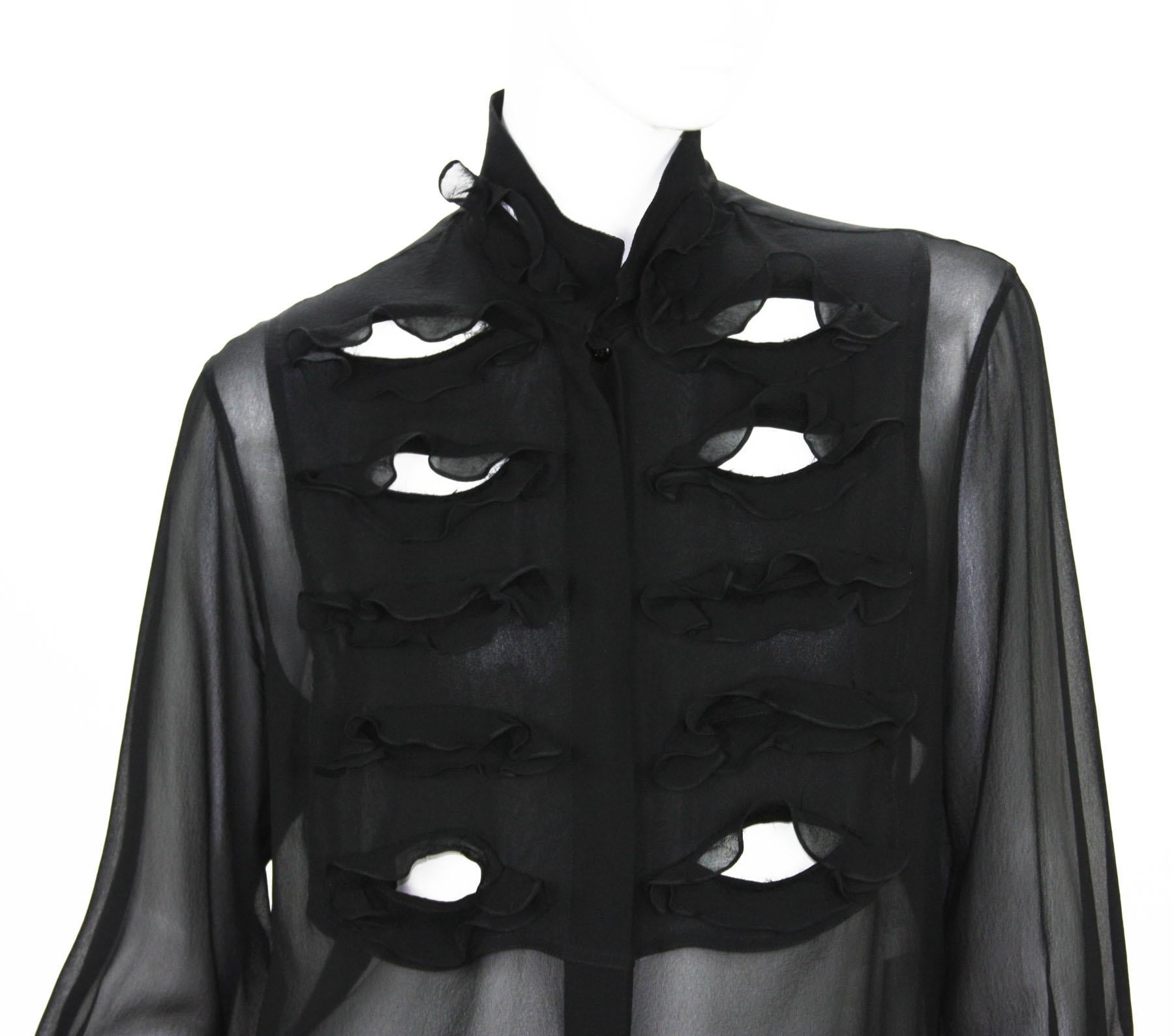 Tom Ford for Yves Saint Laurent 2001-2003 Collection Silk Top Velvet Skirt Suit  For Sale 2