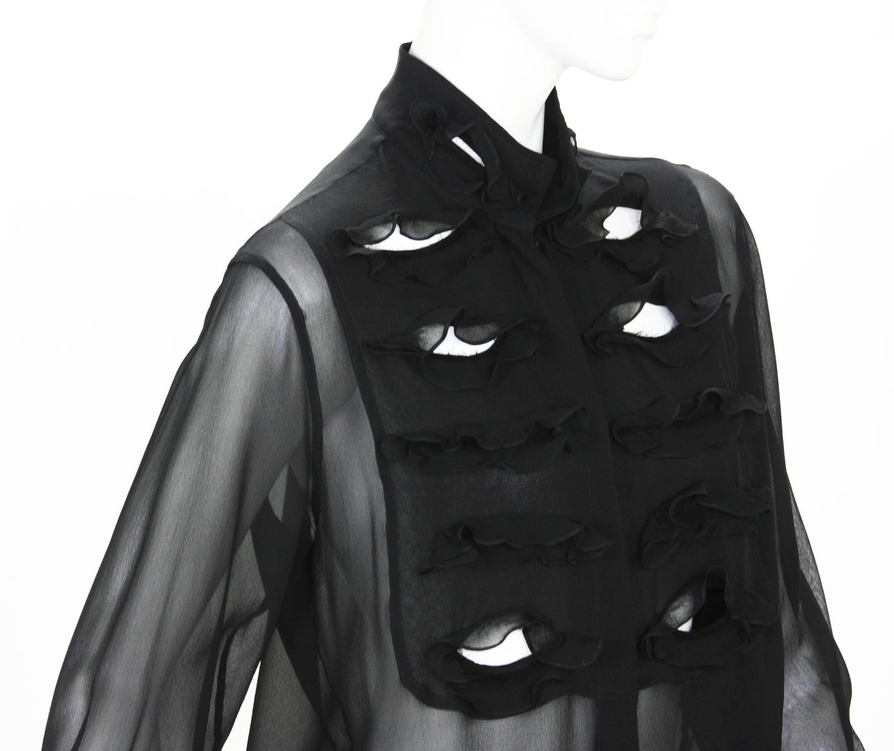 Tom Ford for Yves Saint Laurent 2001-2003 Collection Silk Top Velvet Skirt Suit For Sale 3