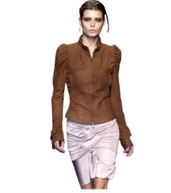 Tom Ford for Yves Saint Laurent 2003 Suede LeatherJacket