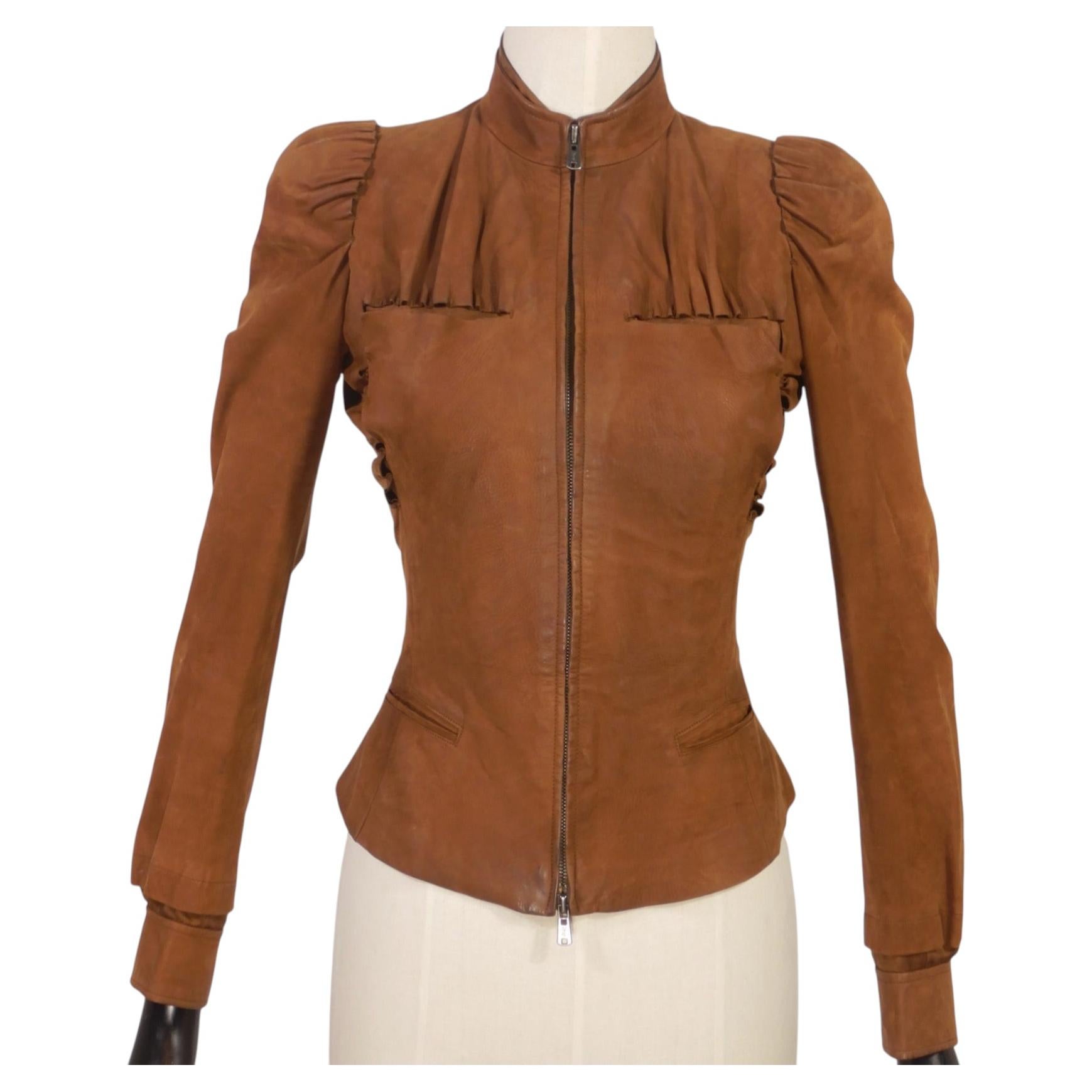 Tom Ford for Yves Saint Laurent 2003 Suede LeatherJacket
