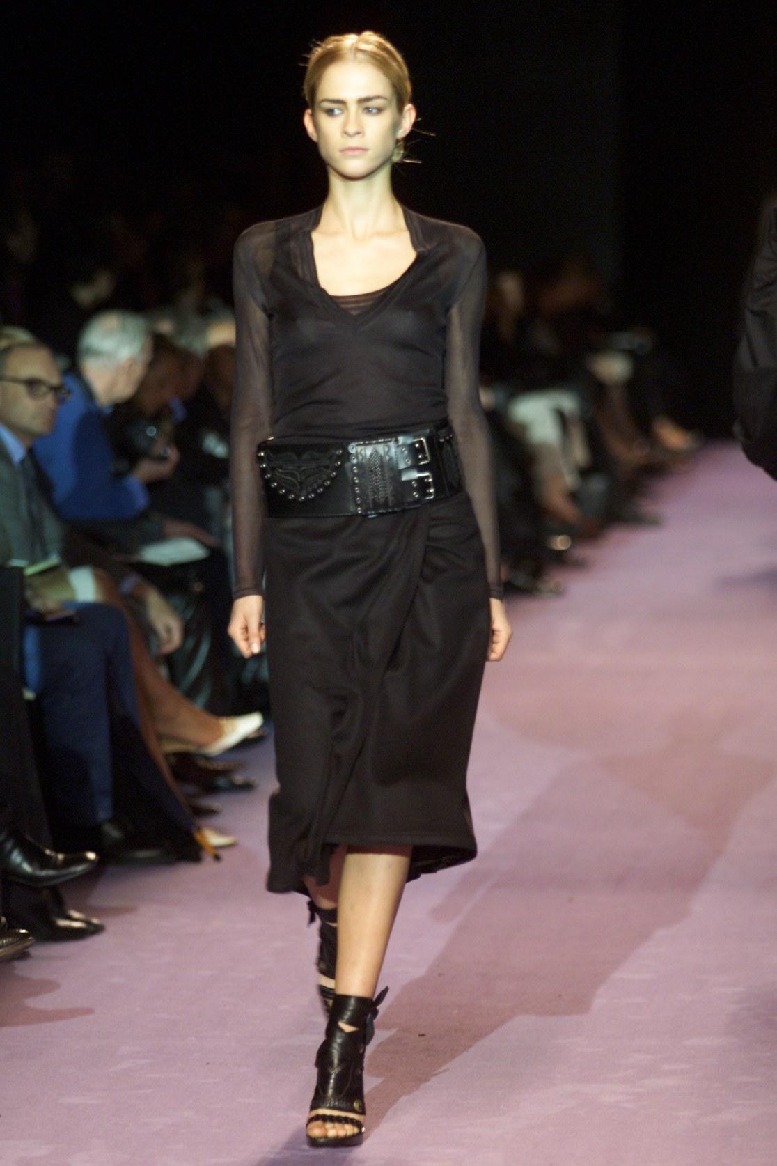Tom Ford for Yves Saint Laurent F/W 2001 Wide Leather Belt with Secret Pocket  For Sale 3