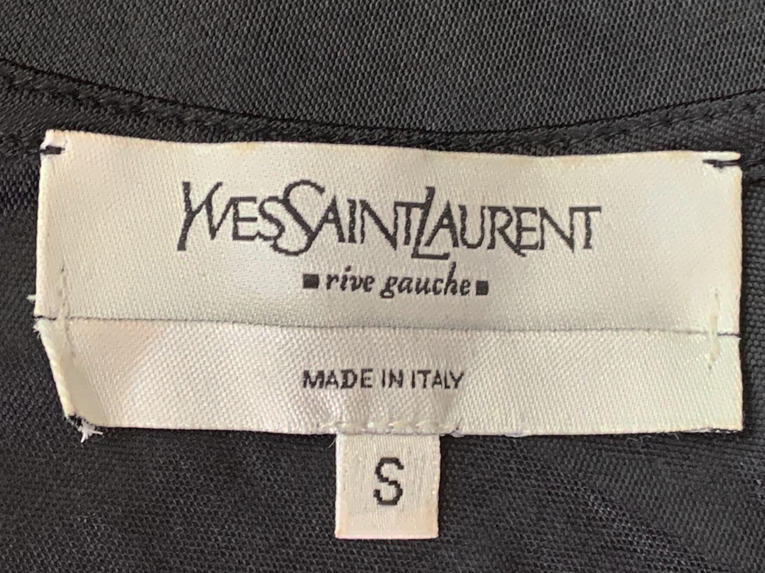 Tom Ford for Yves Saint Laurent A/I 2004 Top nero in jersey cut-out stretch It. S in vendita 4