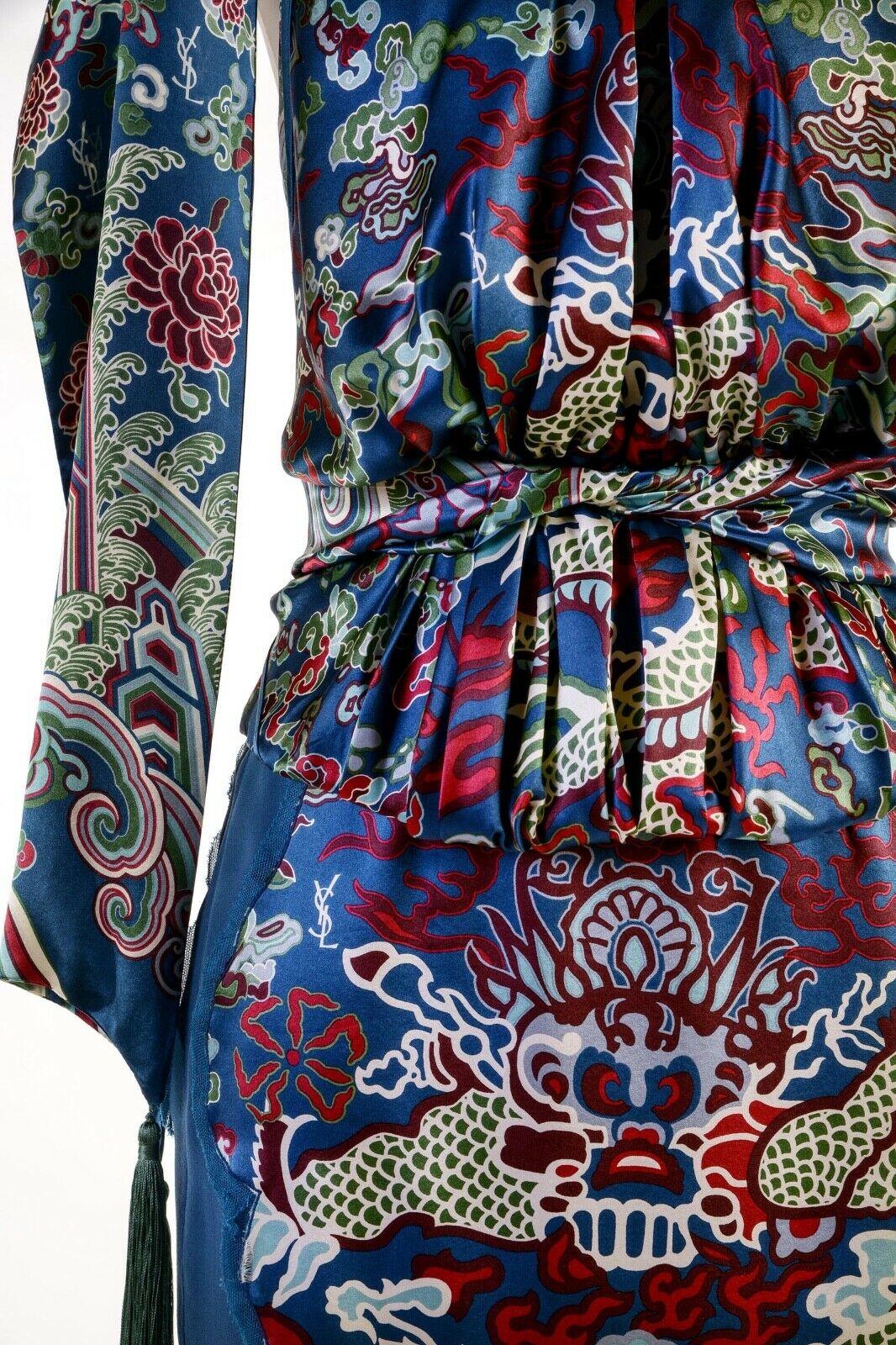 Tom Ford for Yves Saint Laurent F/W 2004 Chinoiserie Collection Skirt Set Fr. 38 5