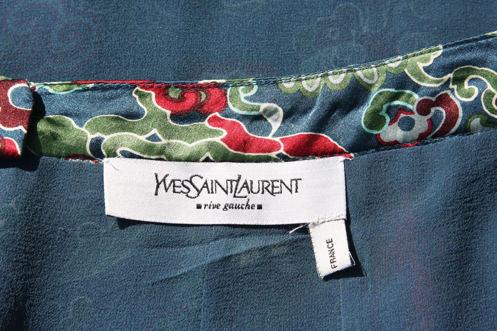 Tom Ford for Yves Saint Laurent F/W 2004 Chinoiserie Collection Skirt Set Fr. 38 7