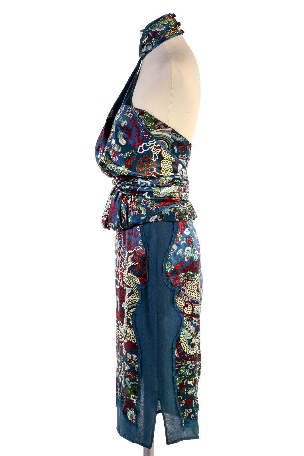 Tom Ford for Yves Saint Laurent F/W 2004 Chinoiserie Collection Skirt Set Fr. 38 3