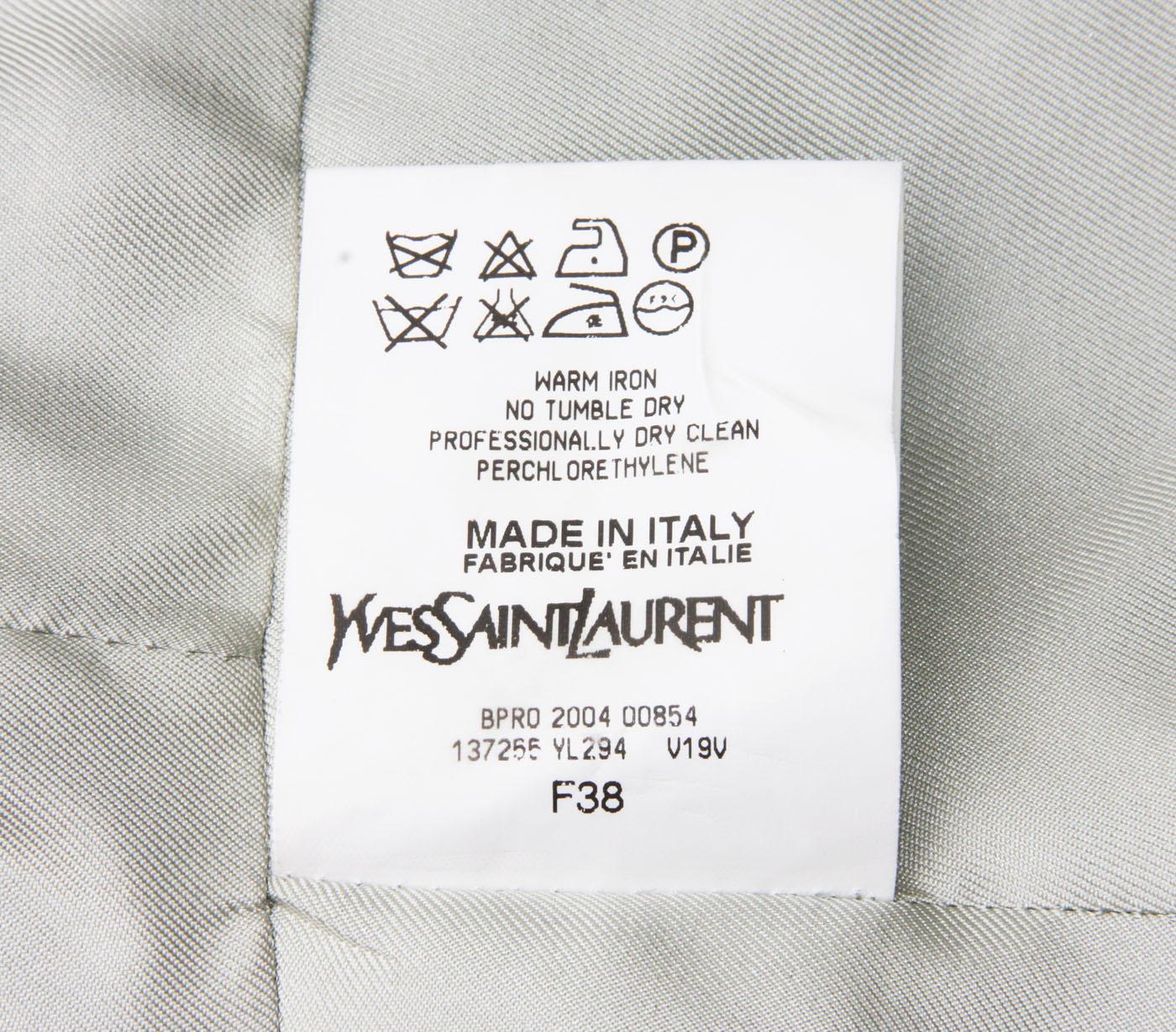 Tom Ford for Yves Saint Laurent F/W 2004 Chinoiserie Jacquard Skirt Suit Fr 38   For Sale 2