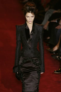 Tom Ford for Yves Saint Laurent A/I 2004 Giacca smoking in stile cineseria Fr.42  USA 10