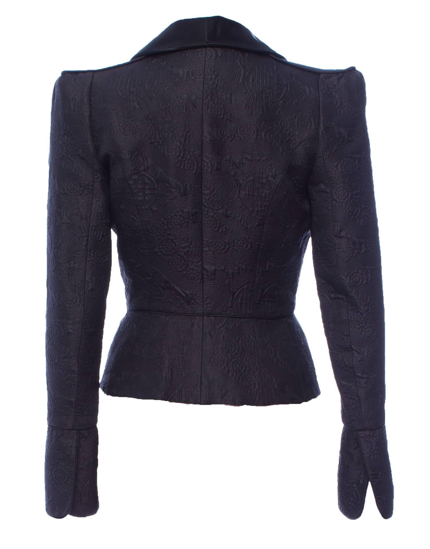  Tom Ford for Yves Saint Laurent F/W 2004 Chinoiserie Tuxedo Jacket Fr.42  US 10 In Excellent Condition For Sale In Montgomery, TX