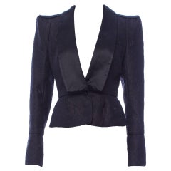 Tom Ford for Yves Saint Laurent A/I 2004 Giacca smoking in stile cineseria Fr.42  USA 10